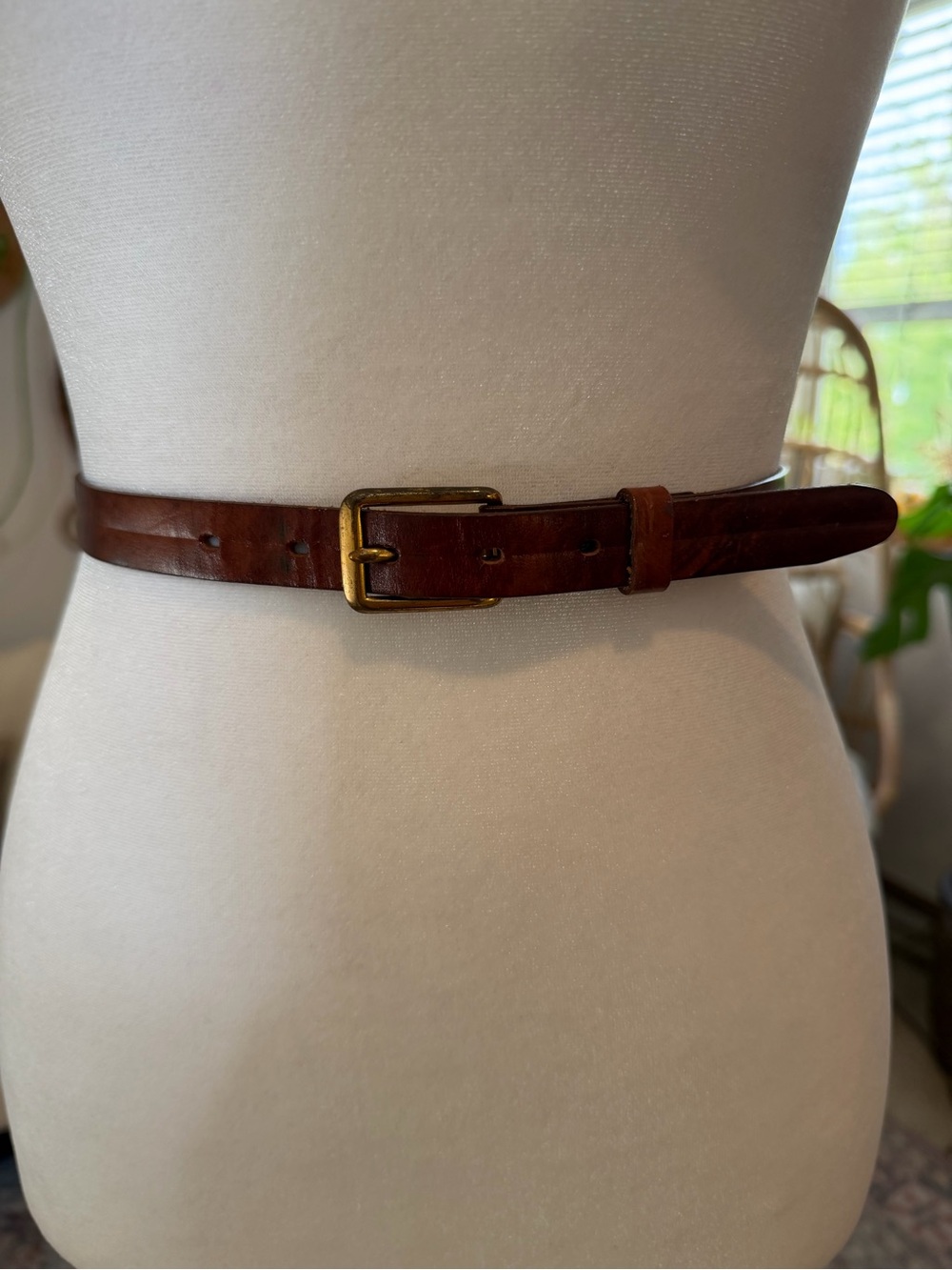 Stephanof Vintage 100% Quality Leather Brown Belt Size 34 Women’s Old Money